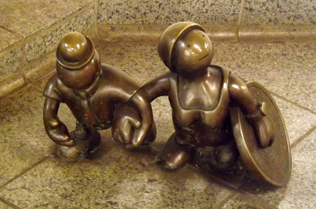 Life Underground by Tom Otterness in the 14th Street Subway, June 2012