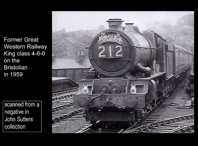 6009 King Charles II on the Bristolian at Bath on 1.6.1959