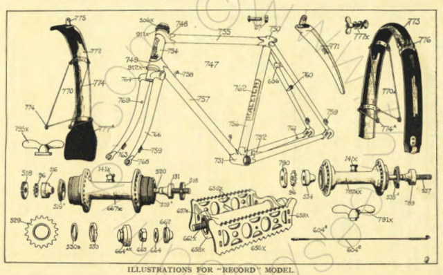 1931 Raleigh Record parts diagram