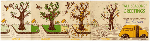 All Seasons Greetings from Your Milkman, St. Lawrence Dairy, Reading, Pa. (Unfolded)
