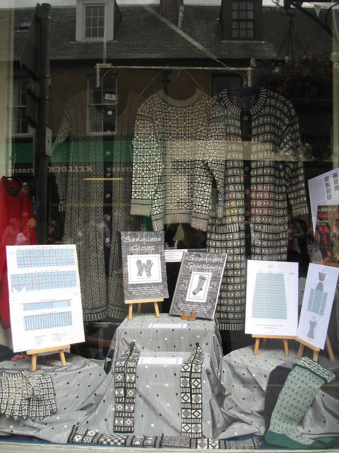 Sanquhar knitting display, August 2010