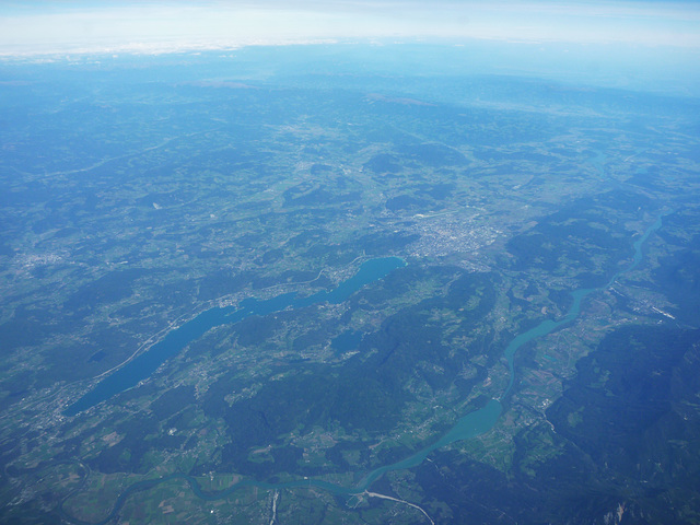 A lake and a river