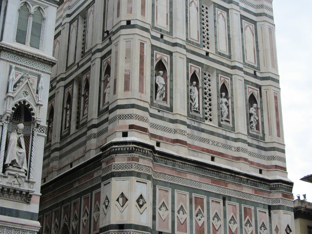 Statues of the prophets on the Bell Tower. Florence