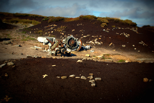 Overexposed wreckage in 2013