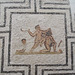 Detail of the Labyrinth Mosaic with Theseus Killing the Minotaur in the Bardo Museum, June 2014