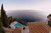 Our villa and the sea