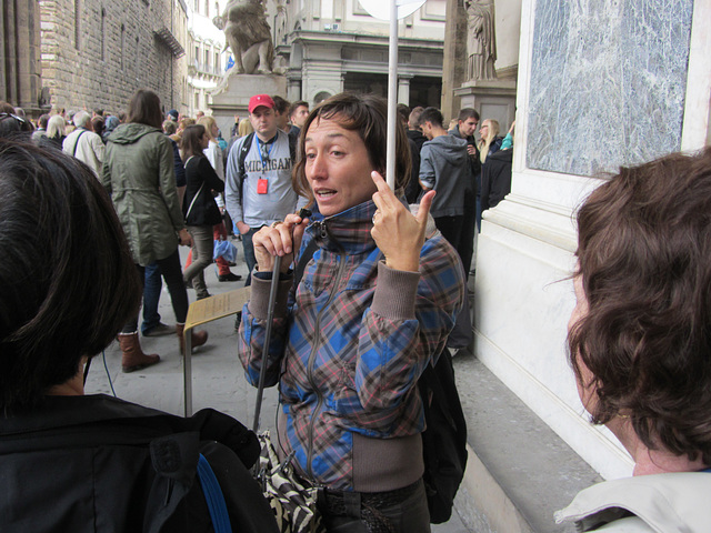 Our guide. Florence