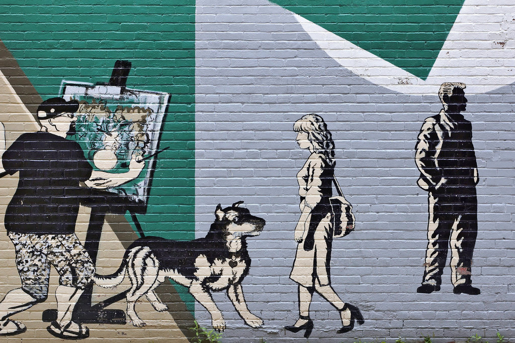 Parking Garage Art #1 – Green Street Garage, Ithaca, New York