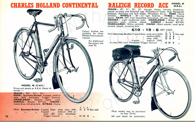 Raleigh CHC and RRA 1940