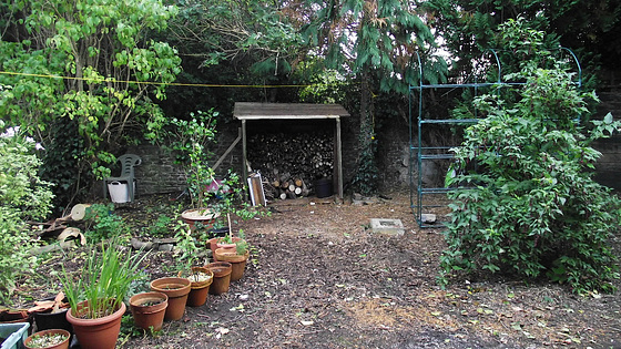 Log store erected whilst I was away