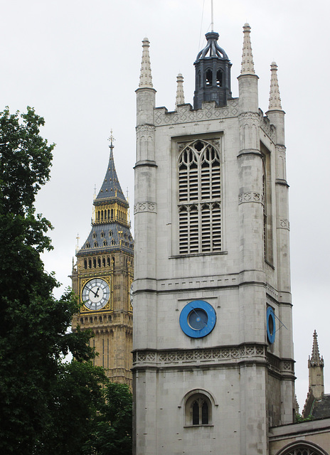 St. Margarets church, Big Ben behind.