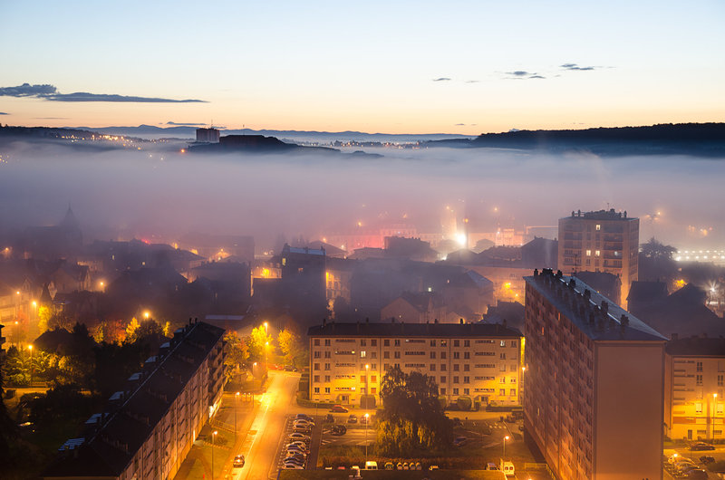 BELFORT: Levé du jour sous le brouillard 01.