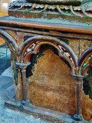 salisbury cathedral,c13 painted wooden tomb chest of william longespee 1226