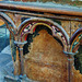 salisbury cathedral,c13 painted wooden tomb chest of william longespee 1226