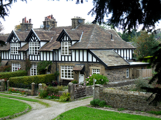 Cottages from Whalley Abbey
