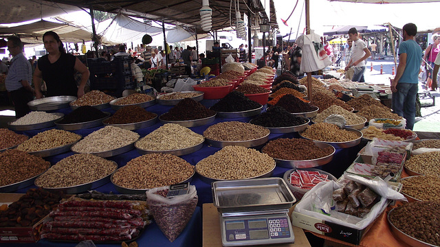 Nuts on sale in the market