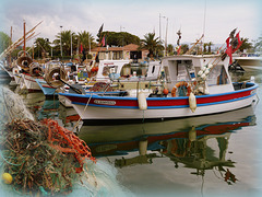 ...bateaux de pêche à Sanary...metier difficile...