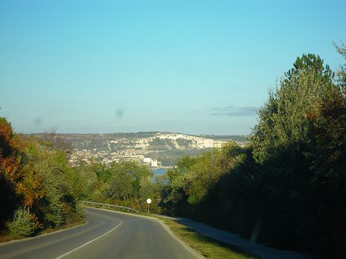 La côte de la mer noire vers Albena.