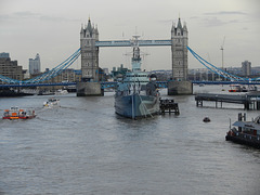 Tower Bridge ... and a little boat