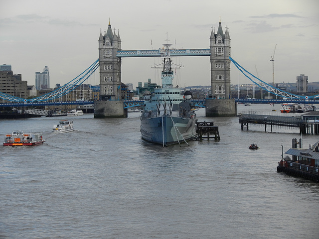 Tower Bridge ... and a little boat