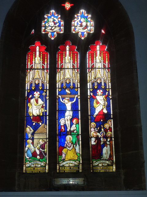 bridport church, dorset; c19 glass by e. baillie 1851