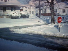 Neighborhood Snow Scene