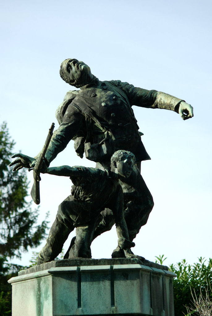 War Memorial Statue in Bayeux - Sept 2010