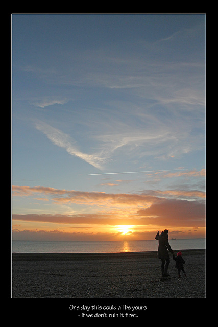 Seaford Bay sunset  - 25.11.2013