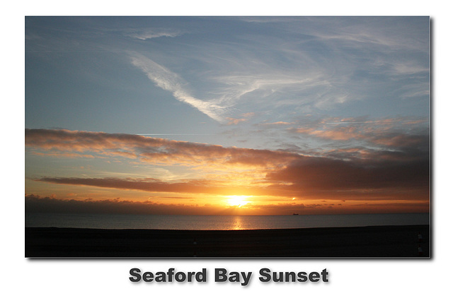 Seaford Bay sunset  - 25.11.2013