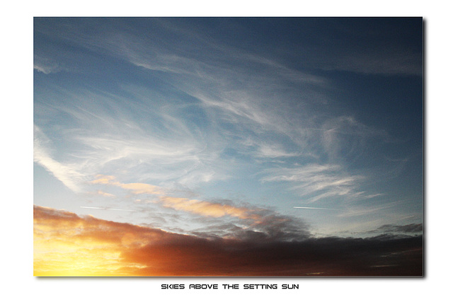 Seaford Bay - the skies above the sunset - 25.11.2013