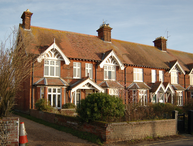 The Terrace and garden walls. The Street. Walberswick. Suffolk (1)