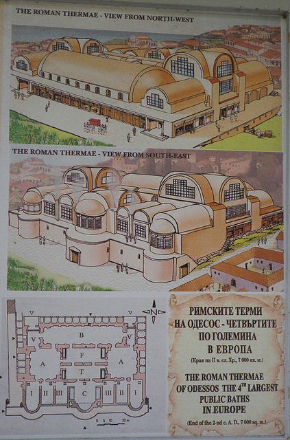 Plan des thermes de Varna.