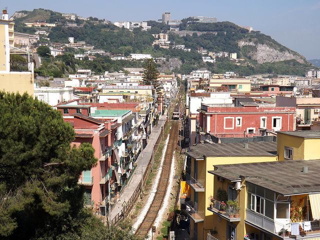 View of the Cumana Train in Pozzuoli, June 2013