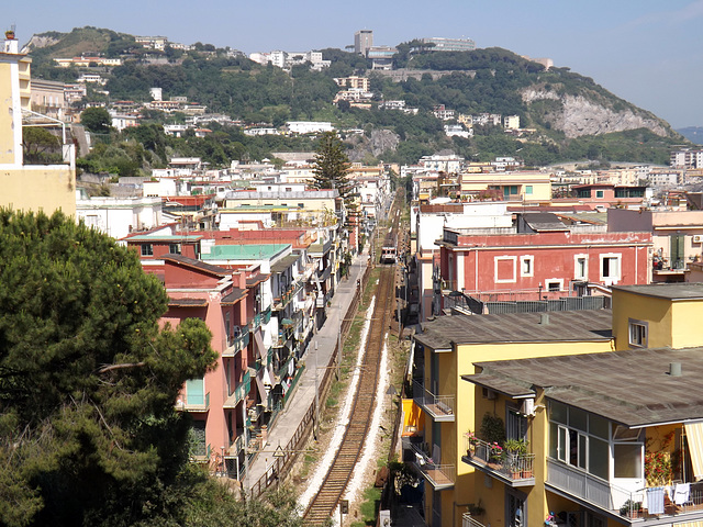 View of the Cumana Train in Pozzuoli, June 2013