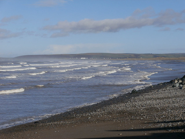 The beach is looking normal again