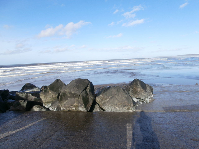 Thankfully the sea defences worked