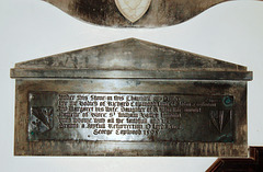 Memorial to Richard and Margaret Topwood, Dilhorne, Staffordshire