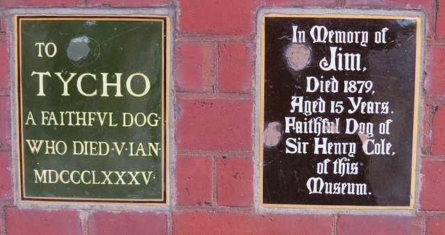 dogs' graves, v. and a. museum, london