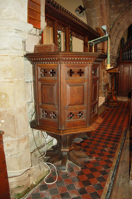 Pulpit, Dilhorne Church, Staffordshire