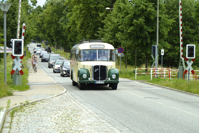 Moritzburg 2013 – Saurer bus leading a procession