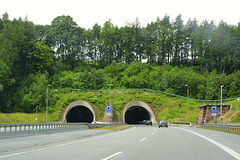 Germany Autobahn 2013 – Heidkopftunnel – Tunnel der Deutschen Einheit
