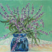 Purple Salvia - acrylic on paper -Oct 2013