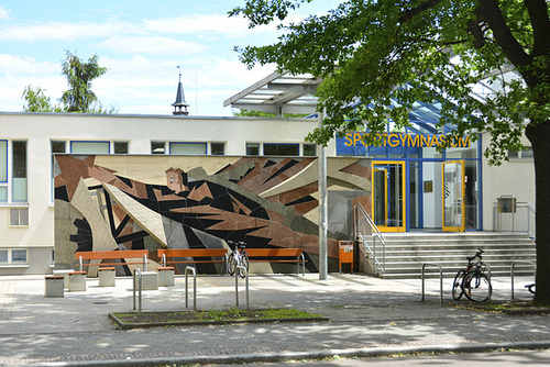 Leipzig 2013 – Entrance to the Sportgymnasium