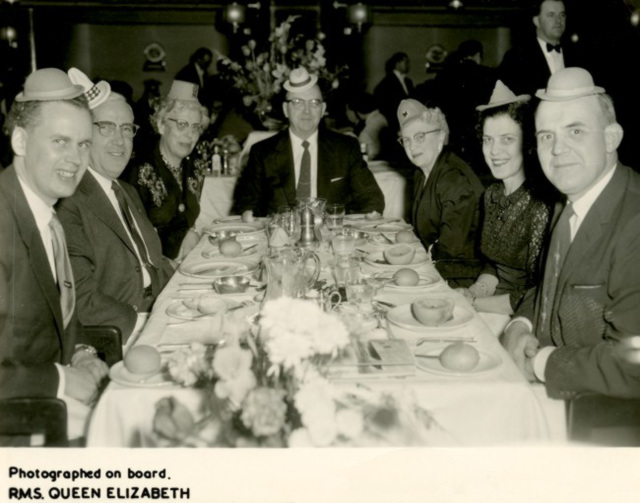 Photographed on Board the RMS Queen Elizabeth