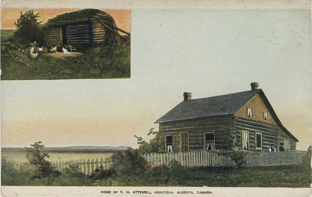 Home of T. H. Attewell, Agricola, Alberta, Canada.
