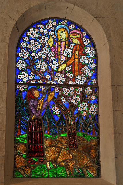 Jeanne d'Arc écoutant les voix - Eglise de Menneval