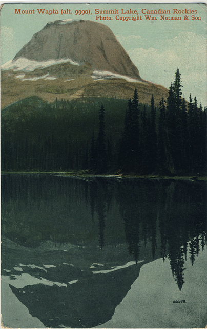 Mount Wapta (alt. 9990), Summit Lake, Canadian Rockies