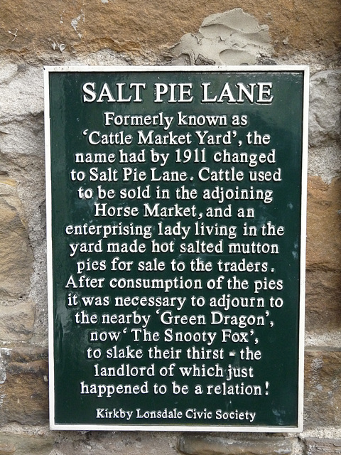 'Salt Pie Lane'