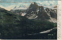 Moraine Lake, from Summit of Trail, Laggan, Alberta