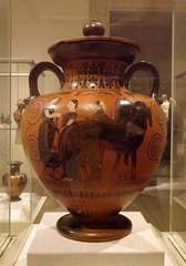 Terracotta Neck-Amphora Attributed to Exekias in the Metropolitan Museum of Art, September 2013